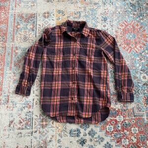 Madewell classic Edith plaid flannel shirt
